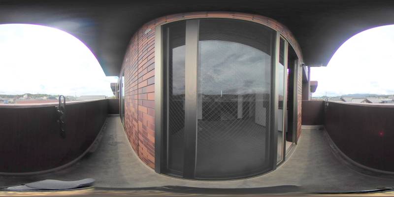 パノラマ画像バルコニー