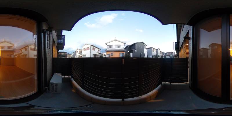 パノラマ画像バルコニー