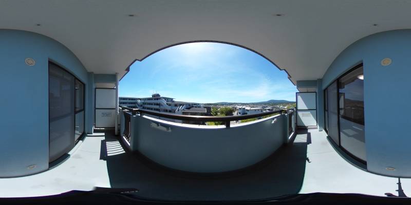 パノラマ画像バルコニー