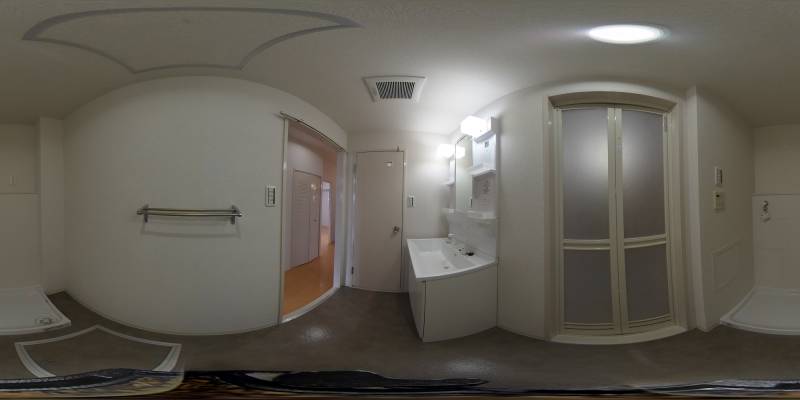 パノラマ画像洗面所