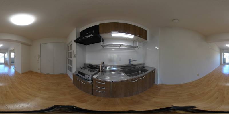 パノラマ画像キッチン