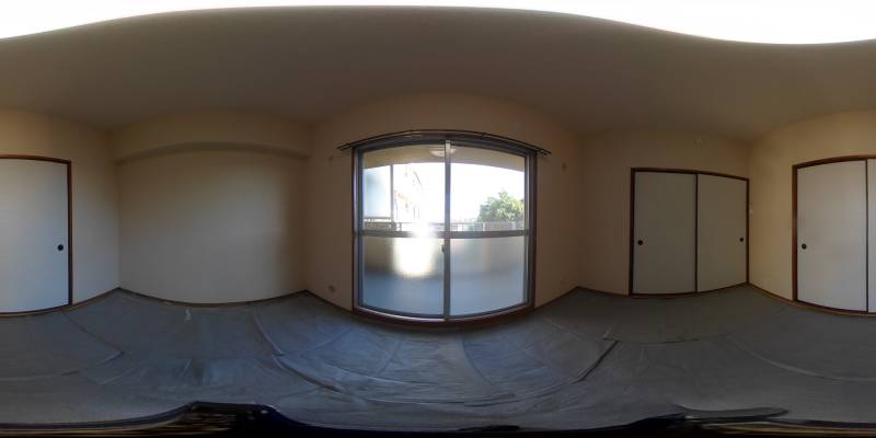 パノラマ画像寝室