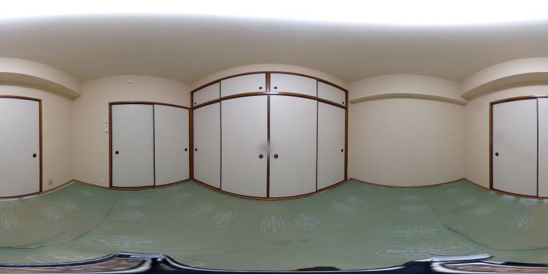 パノラマ画像寝室