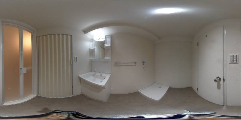 パノラマ画像洗面所