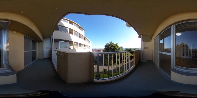 パノラマ画像バルコニー