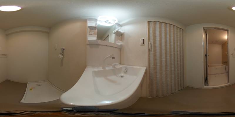 パノラマ画像洗面所