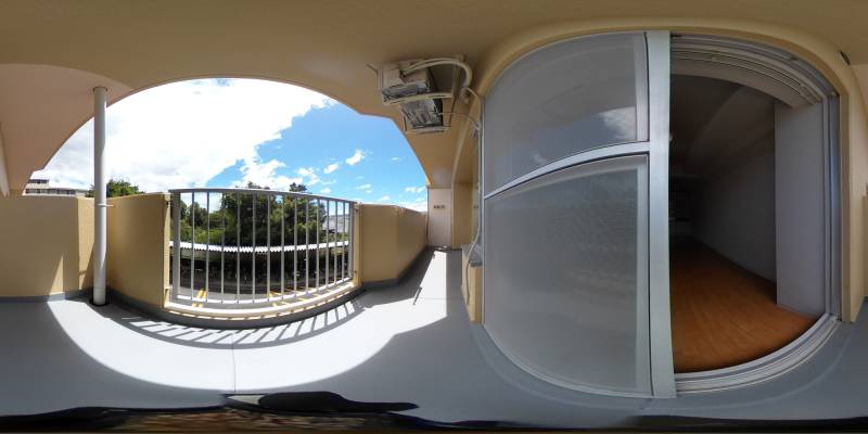 パノラマ画像バルコニー