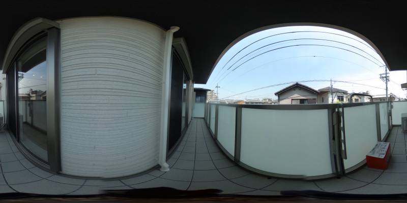 パノラマ画像バルコニー
