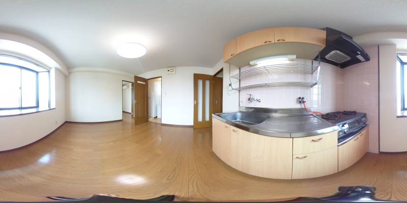 パノラマ画像キッチン