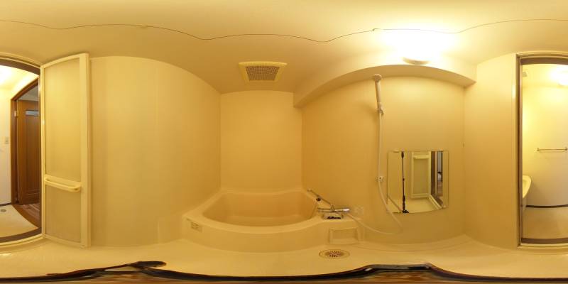 パノラマ画像バスルーム