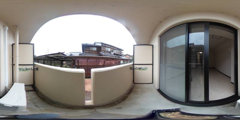 パノラマ画像バルコニー