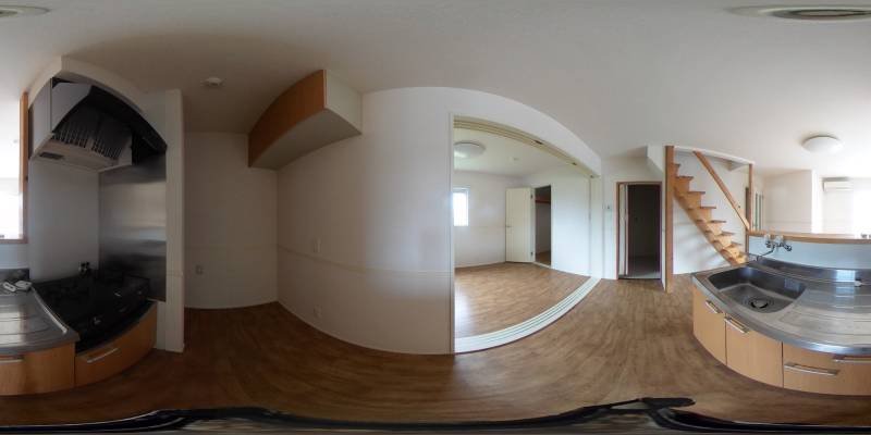 パノラマ画像キッチン