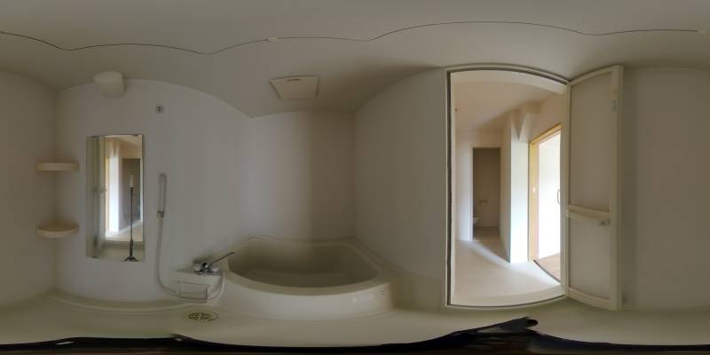 パノラマ画像バスルーム