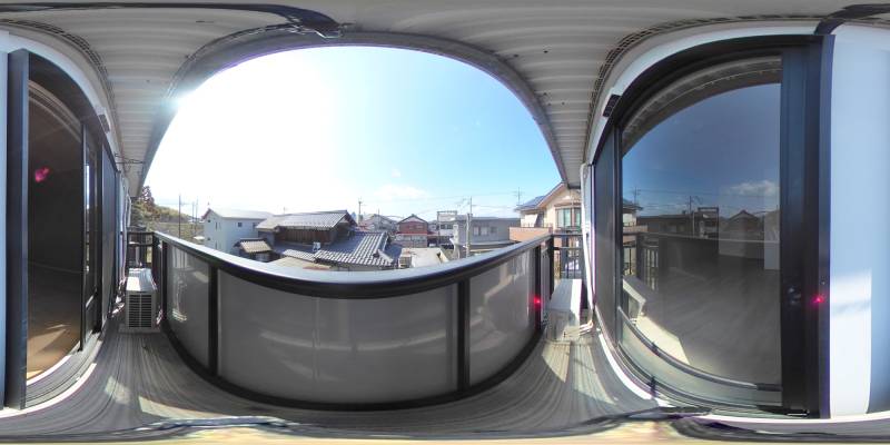 パノラマ画像バルコニー