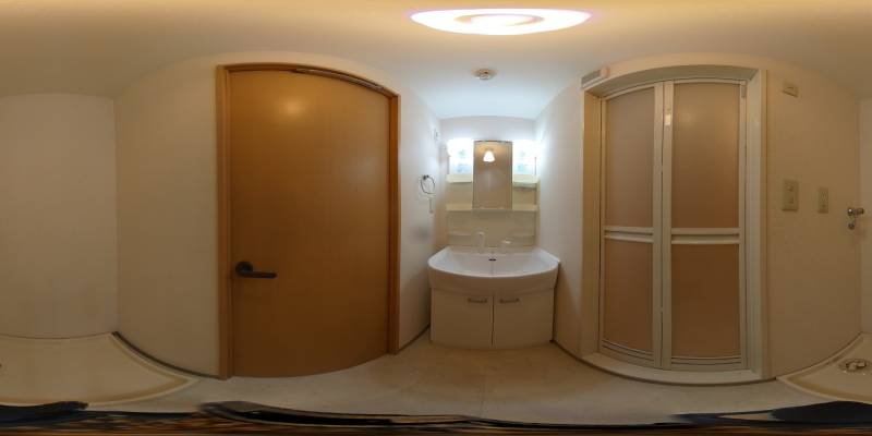 パノラマ画像洗面所