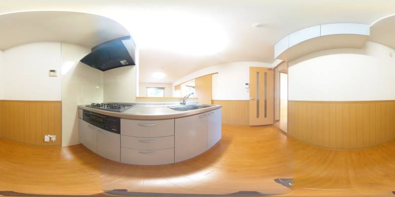 パノラマ画像キッチン