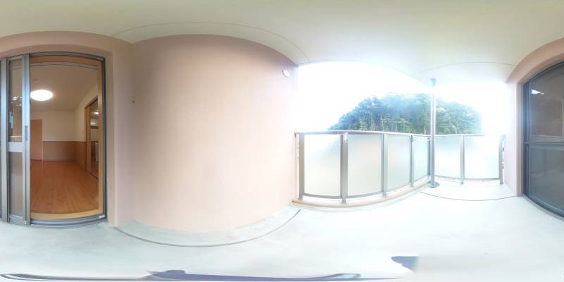 パノラマ画像バルコニー