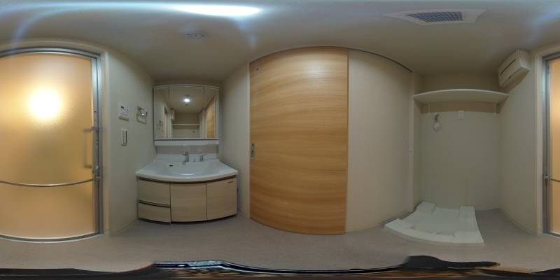 パノラマ画像洗面所