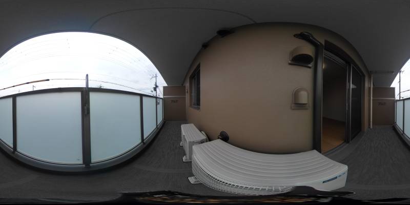 パノラマ画像バルコニー