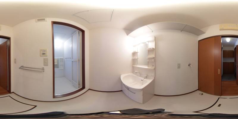 パノラマ画像洗面所