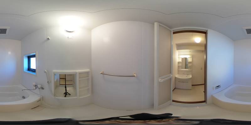 パノラマ画像バスルーム