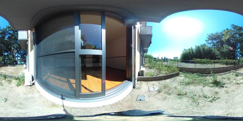 パノラマ画像バルコニー