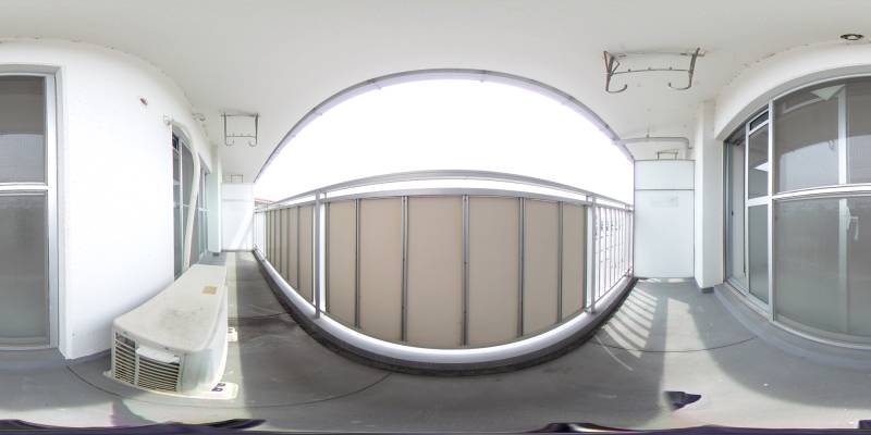 パノラマ画像バルコニー