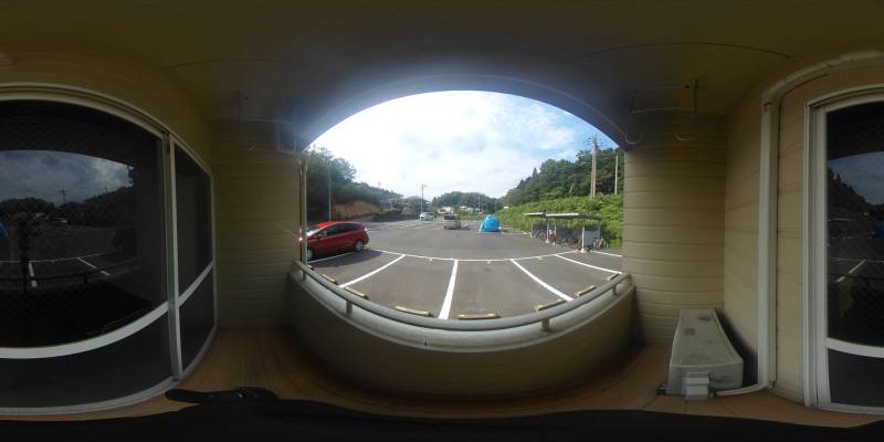 パノラマ画像バルコニー