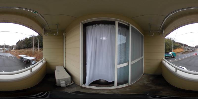 パノラマ画像バルコニー