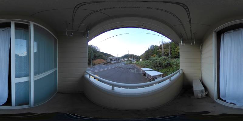 パノラマ画像バルコニー