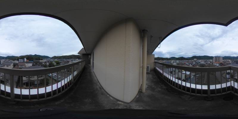 パノラマ画像バルコニー