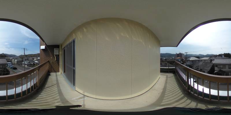 パノラマ画像バルコニー