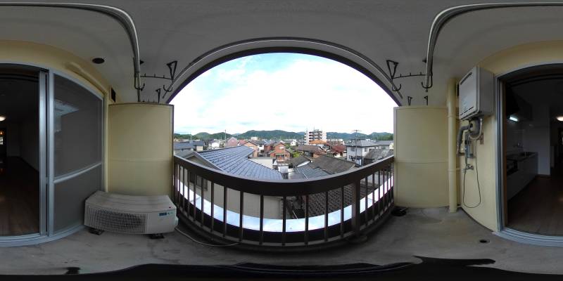 パノラマ画像バルコニー
