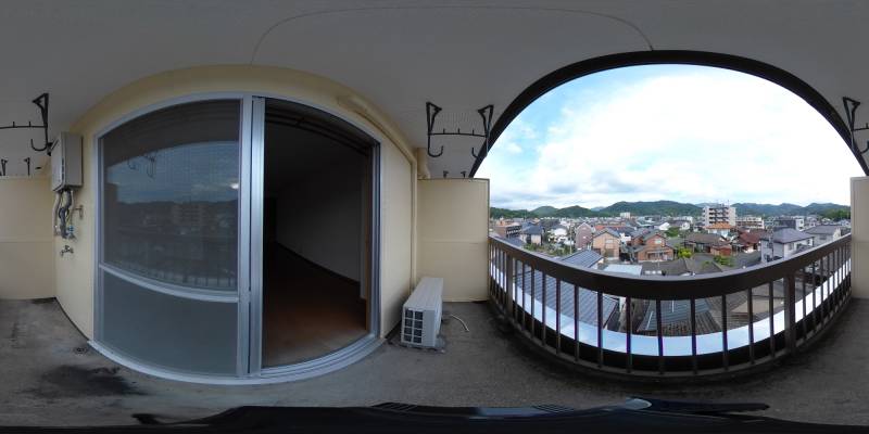 パノラマ画像バルコニー