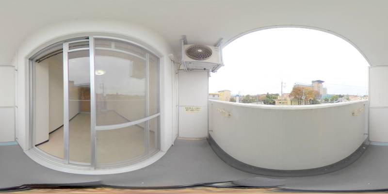 パノラマ画像バルコニー