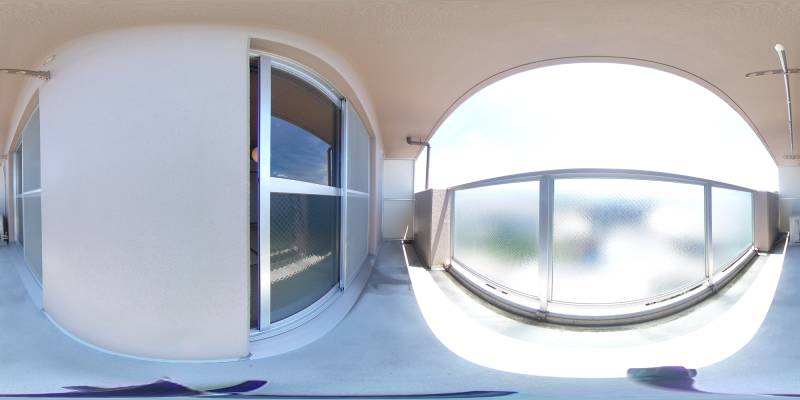 パノラマ画像バルコニー