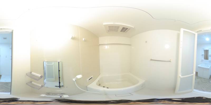 パノラマ画像バスルーム