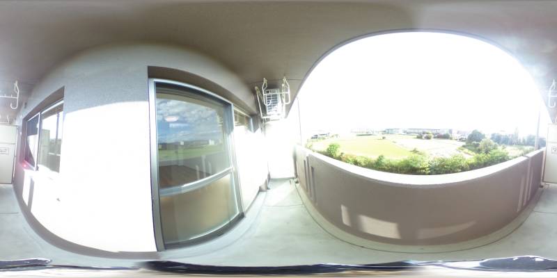 パノラマ画像バルコニー