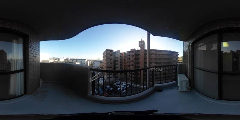 パノラマ画像バルコニー