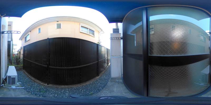 パノラマ画像庭