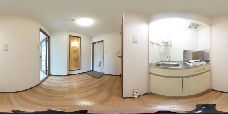 パノラマ画像キッチン