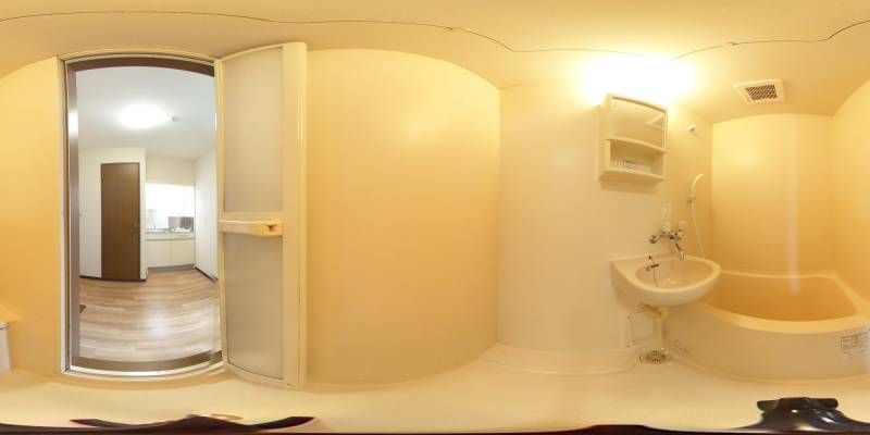 パノラマ画像バスルーム