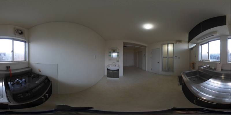 パノラマ画像キッチン