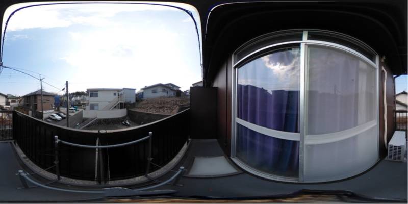 パノラマ画像バルコニー