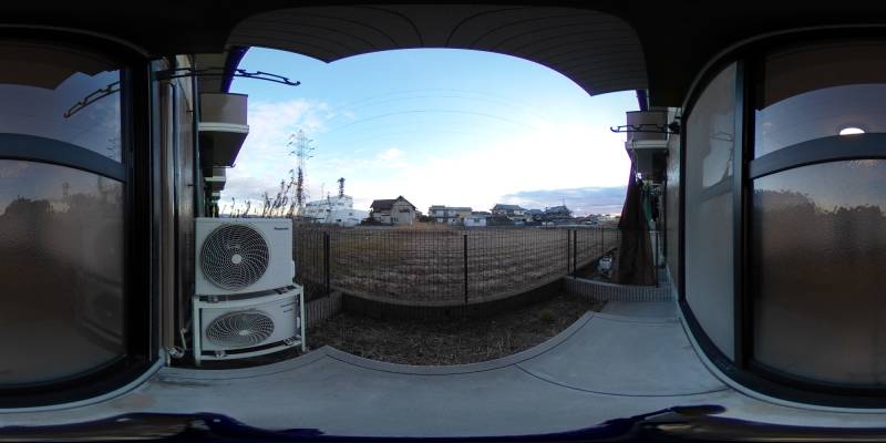 パノラマ画像バルコニー