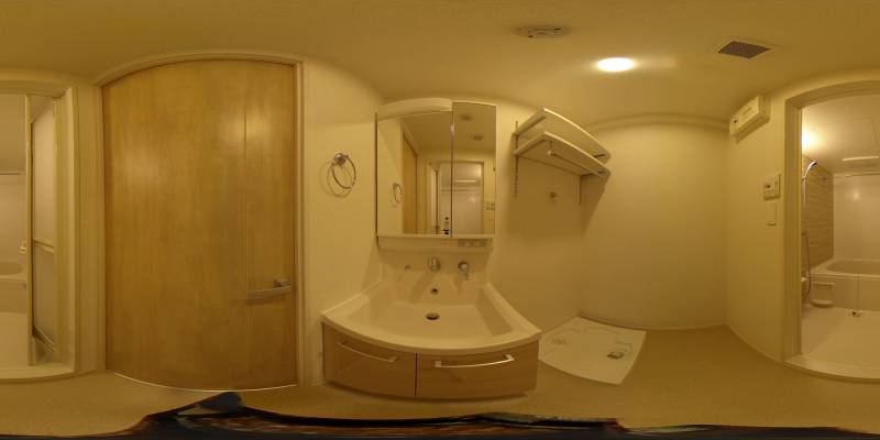 パノラマ画像洗面所
