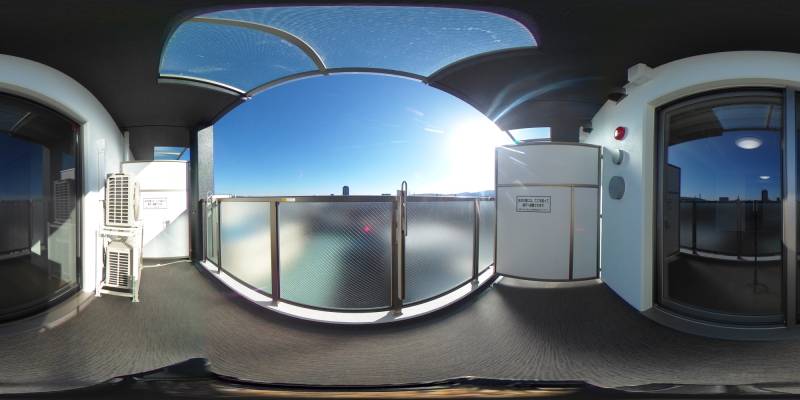 パノラマ画像バルコニー