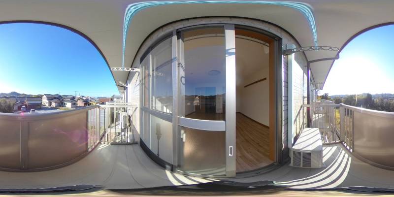 パノラマ画像バルコニー