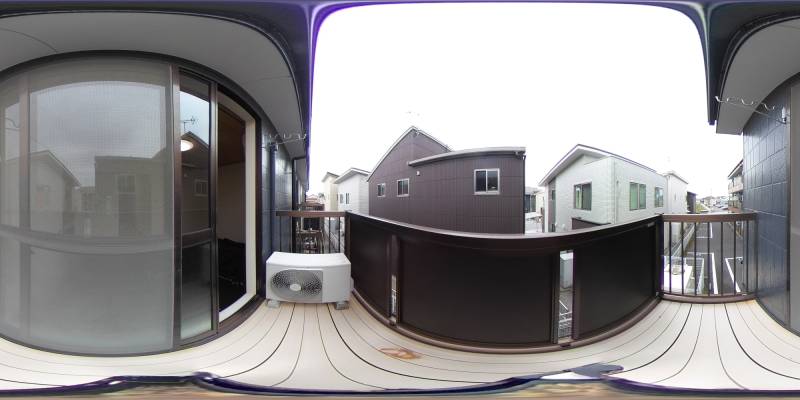 パノラマ画像バルコニー