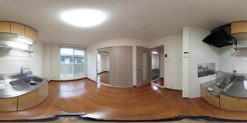 パノラマ画像キッチン